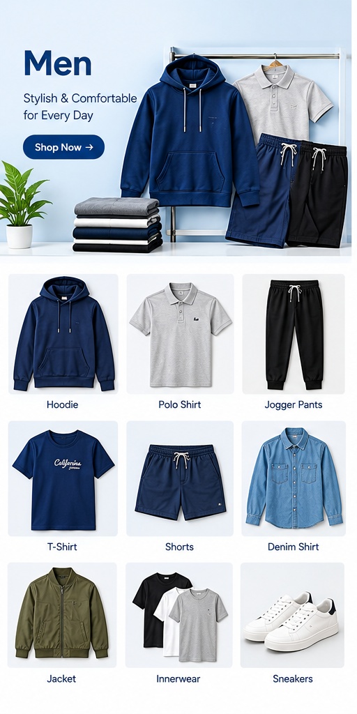 Men's apparel sourcing